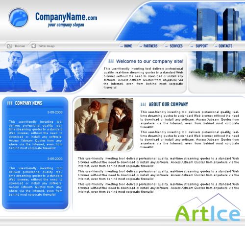 DesignLoad flash website template 601