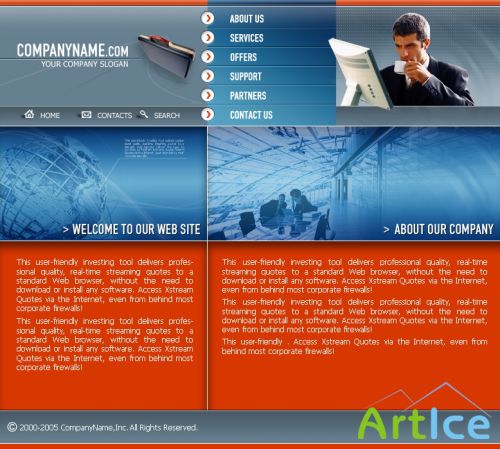 DesignLoad flash website template 720