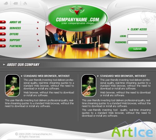 DesignLoad flash website template 911