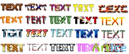 400 Photoshop Styles for text design