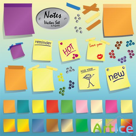 Notes Vector Set