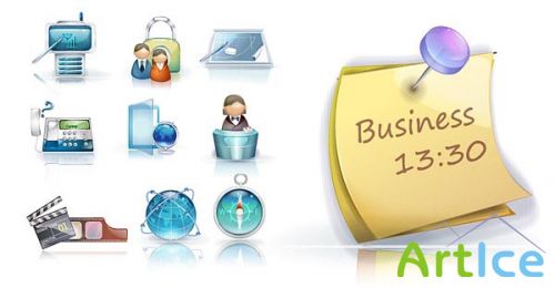 Beautiful vista style icons vector