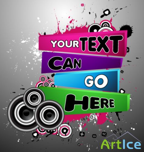 SS Vector Music Text