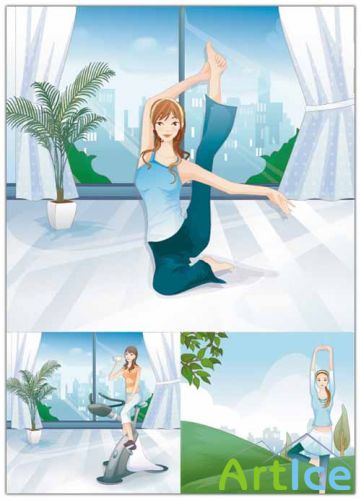 Girl Sport Vector