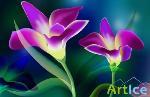 Psd template Flowers  from JuiceDrop 2930