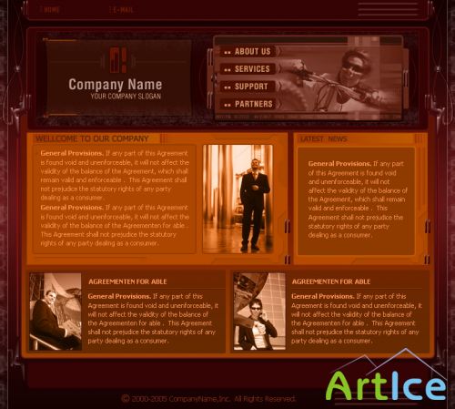 DesignLoad flash website template 1871