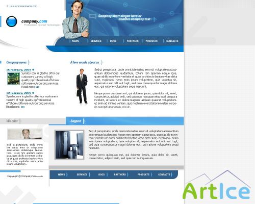 DesignLoad flash website template 3286