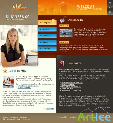 DesignLoad flash website template 4974