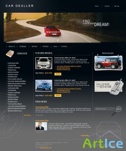 DesignLoad flash website template 5101
