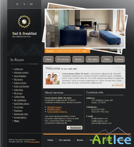 DesignLoad flash website template 5318
