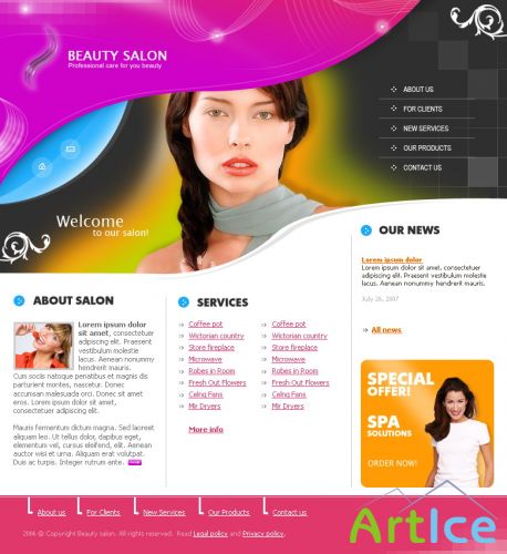 DesignLoad flash website template 5595