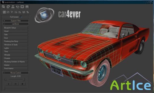 Evermotion - Modeling4ever vol. 1 Car modeling (Mustang)