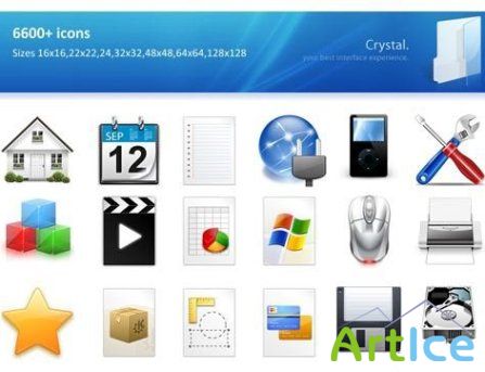 6000 Icons Crystal Collection