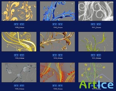 Digital Juice - Swipes! 35: Filigree Flow HD