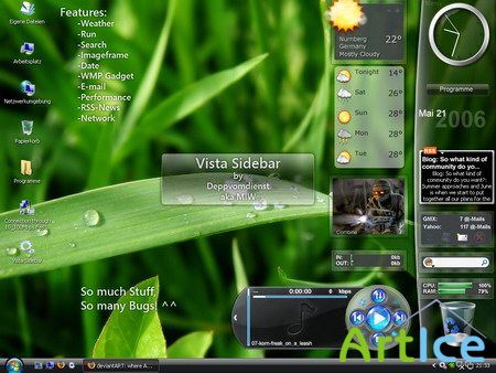 Thoosje Vista Sidebar 3.0.1.2 for XP & Vista