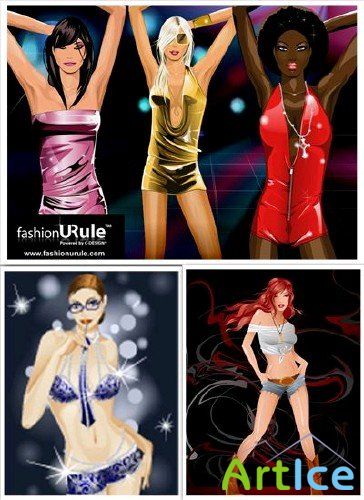 Fasion vector girl