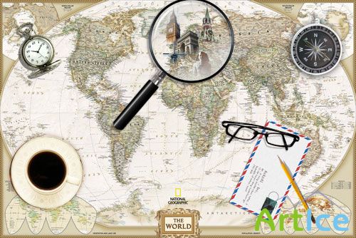 World Map Stock