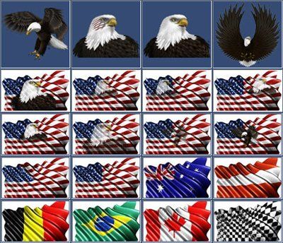 Clipart - Aurora Graphics - Digital Flags