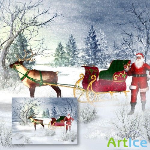      | Snowy Christmas Backgrounds by Jaguarwoman