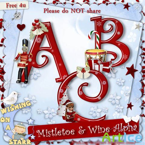 Scrap-kit - Mistletoe and Wine