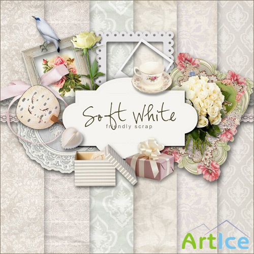 Scrap-set - Soft White