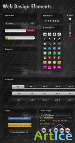 Dark & Mysterious Web Design Elements