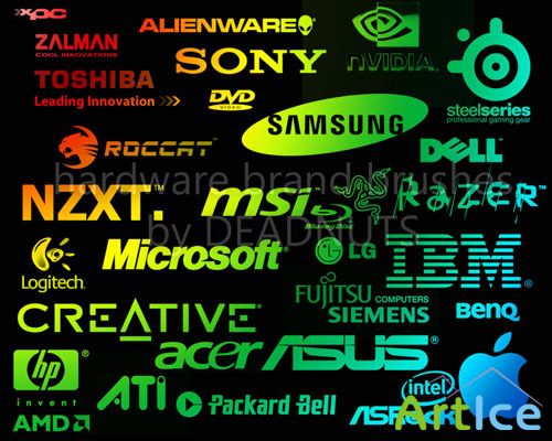 Hardware Brands Brushes for Photoshop