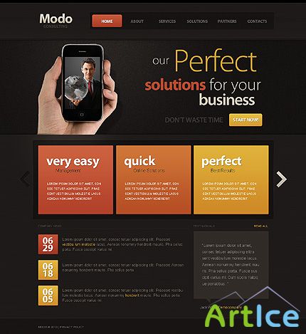 Modo Business Free Website Template