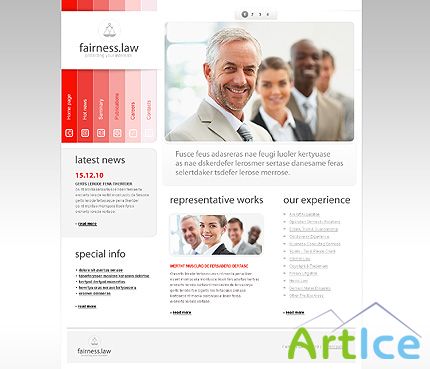 Fairness Power Free Website Template