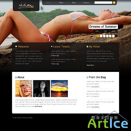 Vision Design Website Free Template