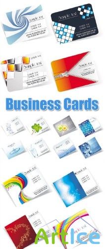 3D Business Cards Vector
