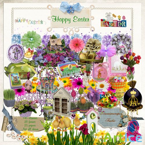 Scrap-set - Happy Easter