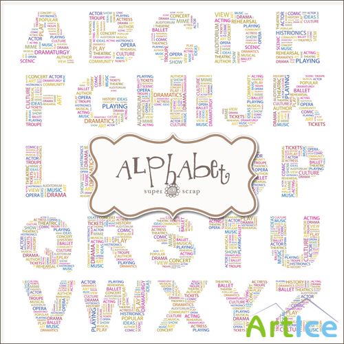Scrap-kit - Text Alphabets