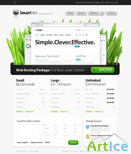 Free Smart Net Website Template