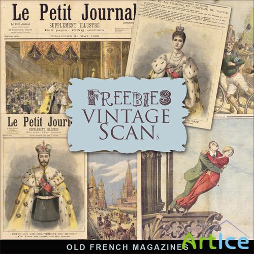 Scrap-kit - Old French Magazine