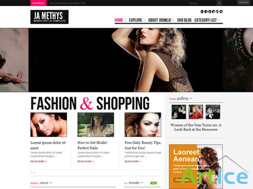 JA Methys - Joomlart Template
