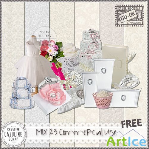 Scrap-set - Freebie - MIX 23 - Commercial Use