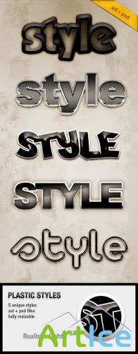 GraphicRiver Plastic Text Styles RETAIL