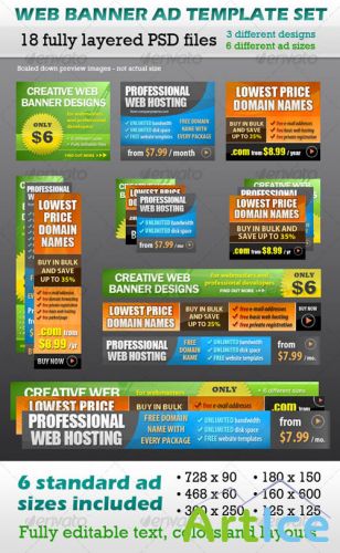 Web Banner Ad Template Set - GraphicRiver