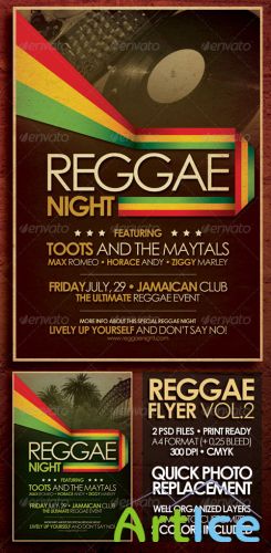 Reggae Flyer Poster Vol.2 [GraphicRiver]