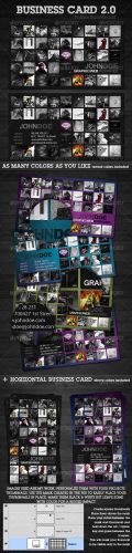 Красивые бизнес карточки в стиле портфолио - GraphicRiver Красивые бизнес карточки в стиле портфолио - GraphicRiver