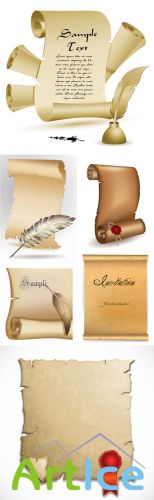 Vector Classic Parchment Paper