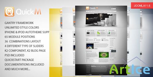 QuickM - ThemeForest Template for Joomla 1.5
