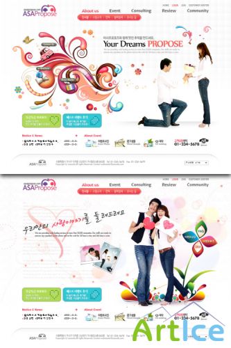Dating web templates