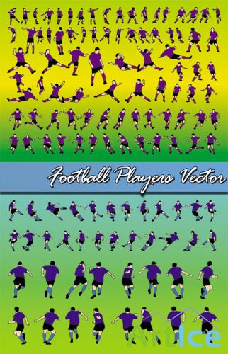 Football Players Vector
