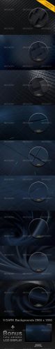 9 Dark Backgrounds Pack - GraphicRiver