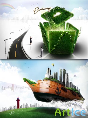 Green City psd Sources #1