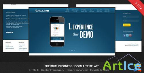 Aldebaran - ThemeForest Joomla 1.6 Business Template