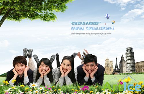 Sources - Students in the meadow