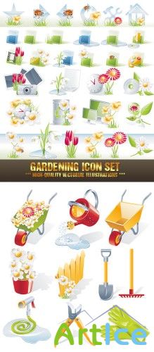 Gardening Icon Set |   